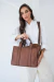 Bolso Tote Barbara Cuero Pu Mediano Art. BB255 - tienda online