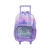 Mochila Con Carro Escolar Metalizada Zaphir Matelasse - Maple