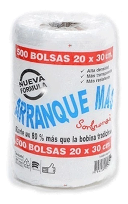 Rollo Arranque Rendidor Polietileno De 20x30 Papelera