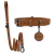 Clara Dog Kit - Personalized Leather Collar & Leash on internet