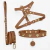 Stella Dog Kit - Personalized Leather Collar, Harness & Leash - Âme Acessórios Pet