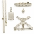 Lolla Dog Kit - Personalized Leather Collar, Poop Bag, Harness & Leash - buy online