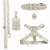 Lolla Dog Kit - Personalized Leather Collar, Poop Bag, Harness & Leash - Âme Acessórios Pet