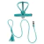 Diana Dog Kit - Leather Leash & Harness - online store