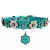 Collar de cuero personalizado Prímula - Âme Acessórios Pet