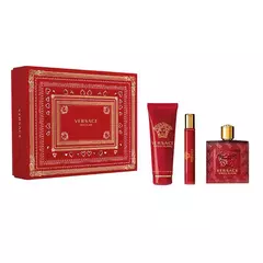 KIT VERSACE EROS FLAME 100 ML + MINI 10 ML + SHOWER GEL 150 ML