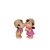 Miniatura Casal Beijando Namorados Terrário - comprar online