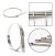 Kit 10x Abraçadeiras Lacre Cabo Aço Inox 5mmx450mm - loja online