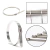 Kit 10x Abraçadeiras Lacre Cabo Aço Inox 8mmx450mm