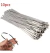 Kit 10x Abraçadeiras Lacre Trava Cabo Inox 8mmx250mm
