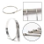 Imagem do Kit 10x Abraçadeiras Lacre Cabo Aço Inox 5mmx200mm