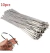 Kit 10x Abraçadeiras Lacre Cabo Aço Inox 5mmx200mm