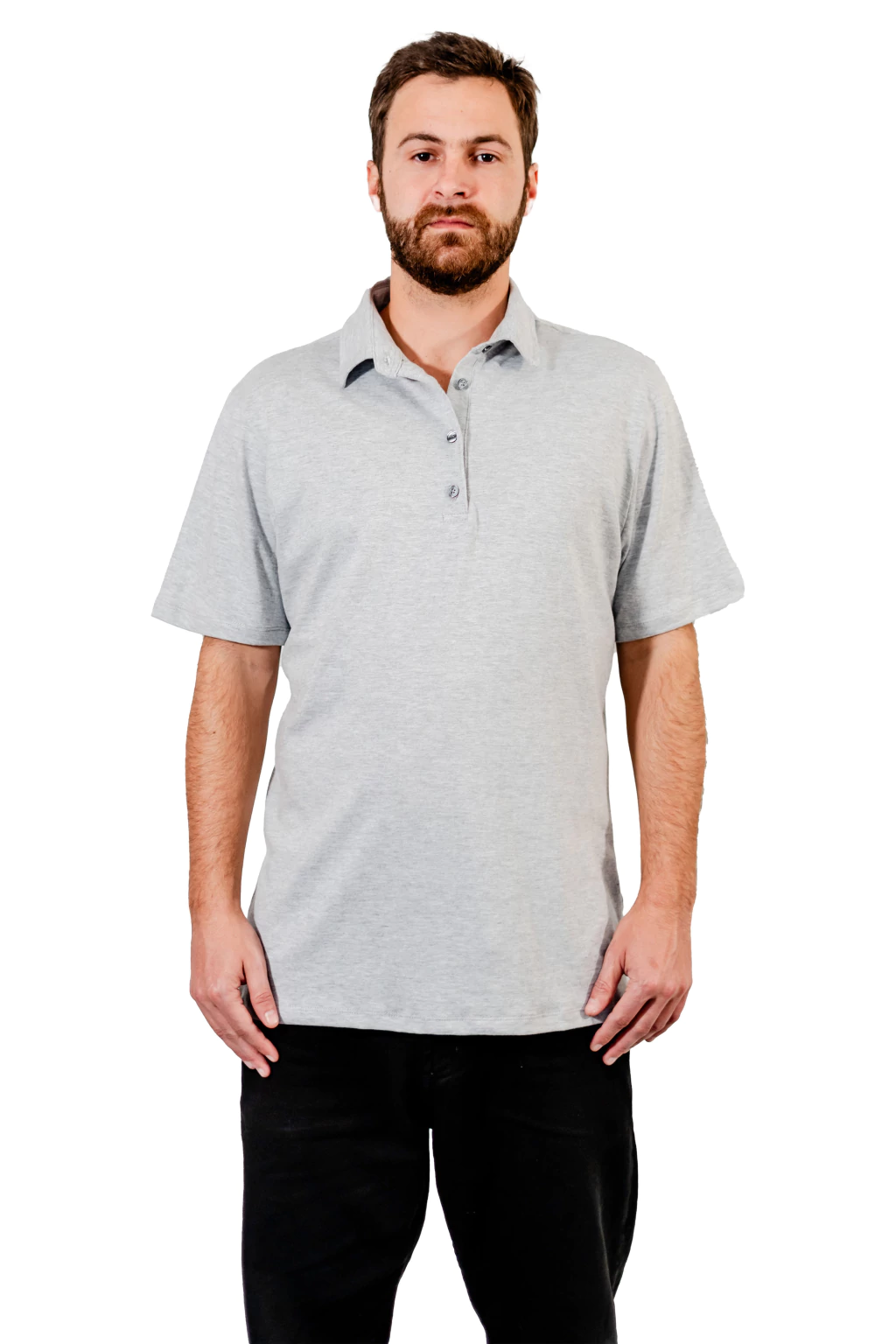 Chomba de Jersey Algodón GRIS MELANGE