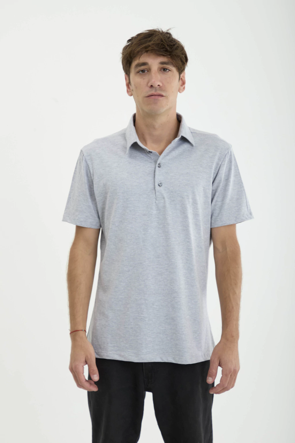 Chomba de Jersey Algodón GRIS MELANGE