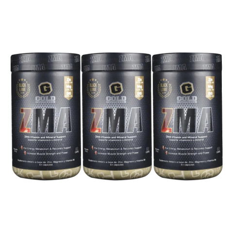 ZMA ZINC MAGNESIO PRECURSOR TESTOSTERONA x3u- GOLD NUTRITION - comprar online