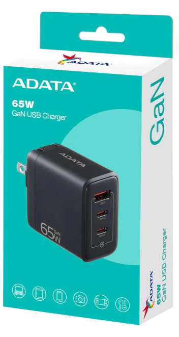 CARGADOR DE PARED ADATA 65W CARGA RAPIDA