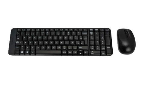 Combo Teclado Logitech MK220 Inalámbrico Negro - comprar en línea