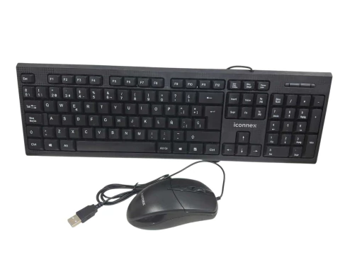 COMBO TECLADO + MOUSE ALAMBRICO OX905 - ICONNEX - comprar en línea