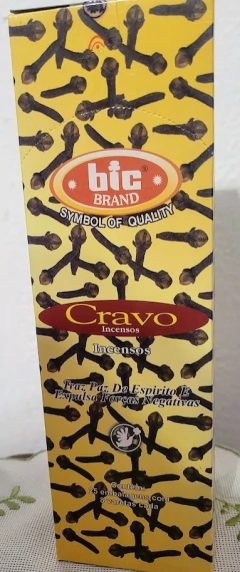 Incenso vareta de Cravo - Traz paz de espirito e afasta forças negativas - Bic Brand