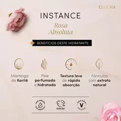 Creme Hidratante Desodorante Corporal Instance Rosa Absoluta 400ml na internet