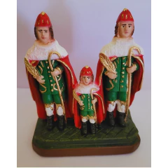 Imagem de São Cosme, Damião e Doum em Gesso 12cm - comprar online