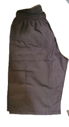 Bermuda de Tactel Marrom Masculina - loja online