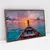 Quadro Decorativo Barco Pôr do Sol Mar na internet