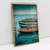 Quadro Decorativo Barcos Coloridos Mar Azul na internet