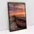 Quadro Decorativo Barcos Praia Pôr do Sol - Quadros Fsa