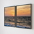 Dois Quadros - Mar e Nascer Do Sol - comprar online