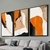 Trio de Quadro Abstrato Laranja - comprar online