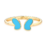 Bracelete de borboleta turquesa na internet