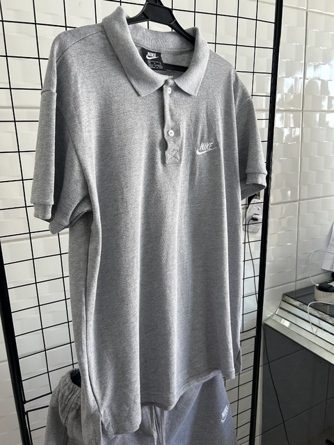 Polo Nike Club Cinza Premium