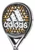Paleta Adidas Elevation Tour Fibra De Vidrio Color Negro/dorado - comprar online