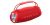 Parlante portátil Hopestar H53 rojo con diseño moderno y asa superior.