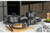 Juego de batería de cocina antiadherente de cerámica Brinox Smart Plus de 4 piezas en una cocina moderna.