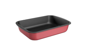 Asadera honda Brinox Bakeware de 39,5 cm color rojo, ideal para cocina y pastelería