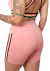 Short Vivi Fitness Feminina Rosa Com Elástico Colorido Lateral UNLIMITED - comprar online