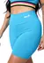Conjunto Feminino Yara Azul Fitness Short + Top de Poliamida - MZB Sportwear