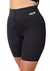 Conjunto Feminino Yara Preto Fitness Short + Top de Poliamida - MZB Sportwear