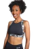 Top Jessica Fitness Feminino Preto com Elástico Cruzado Brezee