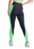 Legging Liz Preto com detalhes em Verde Neon com bolso lateral e recortes modernos para máxima performance. na internet