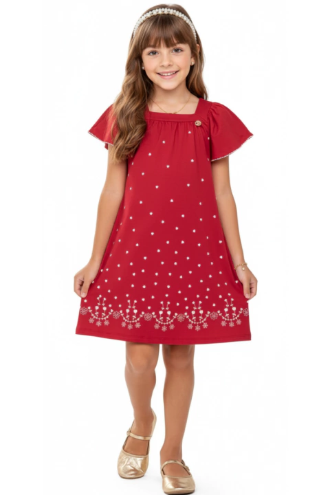 Vestido Vermelho Cotton