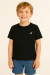 Camiseta Básica Infantil Menino - Preto - comprar online