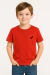 Camiseta Básica Infantil Menino - Vermelho - comprar online