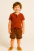 Conjunto Infantil Menino em Meia Malha - Ferrugem - comprar online