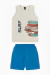 Conjunto Infantil Menino Estampa Pranchas de Surf - Mescla
