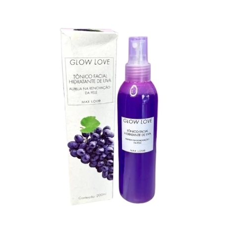 Tônico Facial Hidratante de Uva Glow Love Max Love