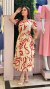 Vestido Estampado com pregas na internet