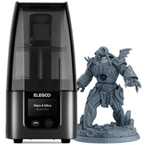 IMPRESORA 3D DE RESINA ELEGOO MARS 4ULTRA MSLA LCD 9K WIFI PELÍCULA ACF (153X77X165)MM